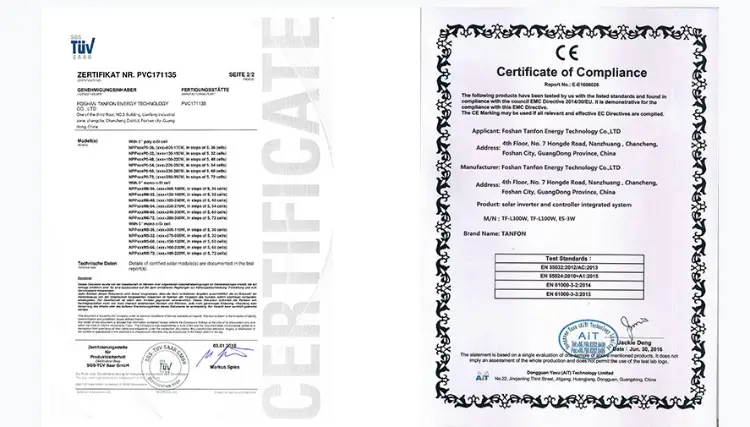 Certification of Solar Energy System