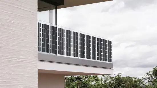 Flexible solar panels for balcony