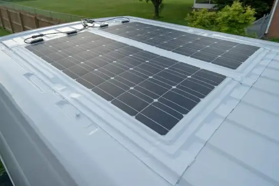 Flexible solar panels for rv