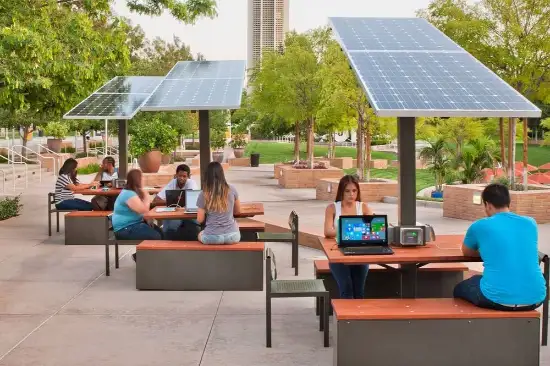 Solar Powered Tables