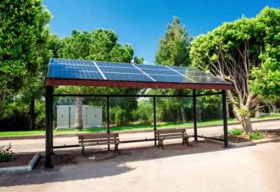 Solar bus stop