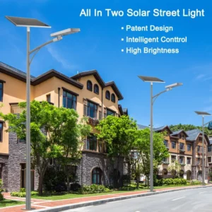 Split solar street lights