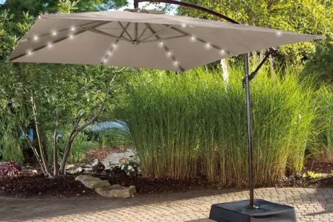 Garden Solar Panel Umbrella