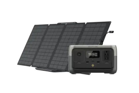 Home Power Station With Solar Panel