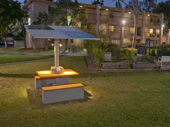 Solar Charging And Shade Table