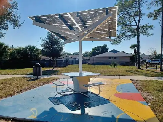 Solar Charging and Shade Table