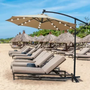 Solar Panel Beach Umbrella