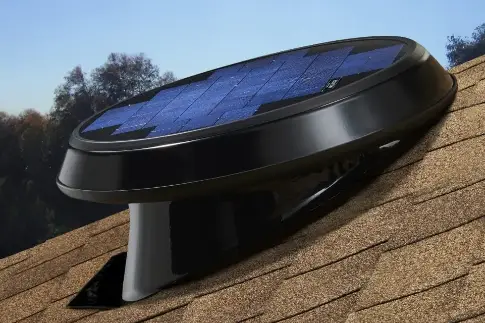 solar panel fan